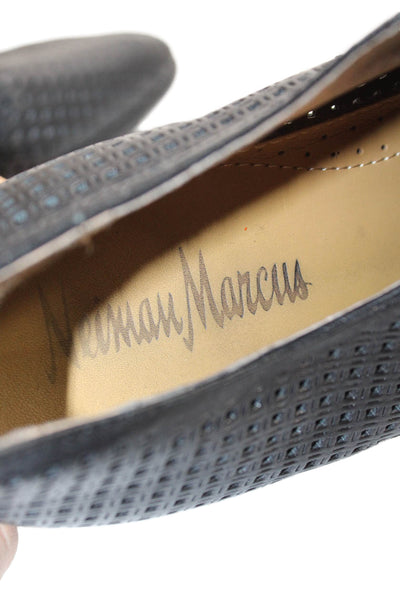 Neiman Marcus Mens Leather Lace Up Oxford Dress Shoes Black Size 9 D
