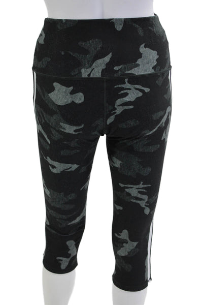 With Womens Black Camo Capri Leggings Size M