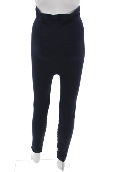 SPANX® Women Ankle Leggings Dark Blue Nylon Spandex Size L