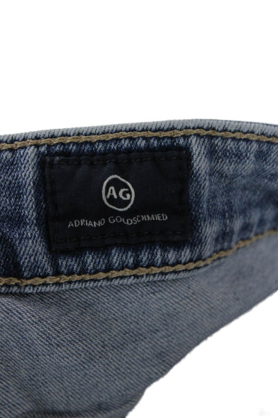 AG Adriano Goldschmied Womens Light Blue Skinny Ankle Cropped Jeans Size 27