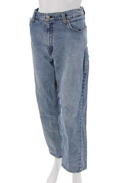 Levi Strauss & Co Mens Blue Straight Jeans High Rise Size 30