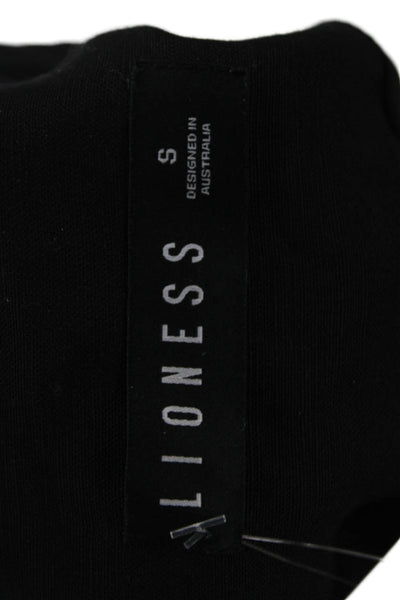 Lioness Unisex Black Collared Linen Blend Blazer Long Sleeve Size S