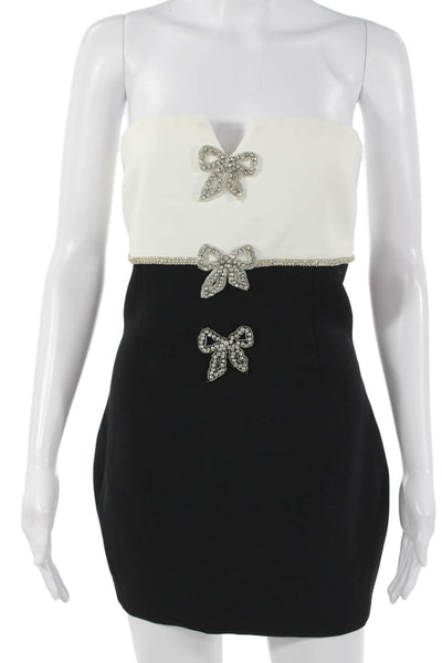 strapless open back dress Portrait Womens Mini Sheath Dress Black V-Neck Sleeveless Polyester Si