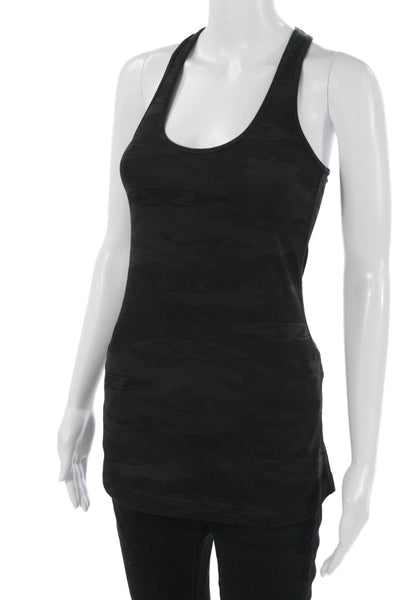 Lululemon Womens Black Camo Basic Sleeveless Tank Nylon Blend Size S