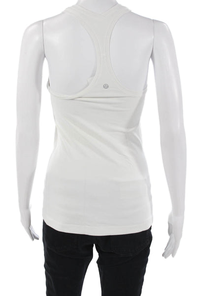 Lululemon Womens Basic Tank White Nylon Blend Size S