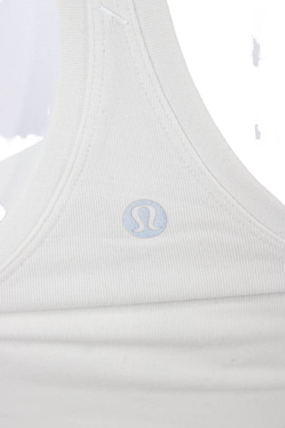 Lululemon Womens Basic Tank White Nylon Blend Size S