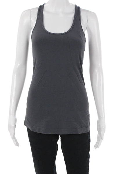 Lululemon Womens Basic Dark Gray Nylon Blend Tank Top Size S