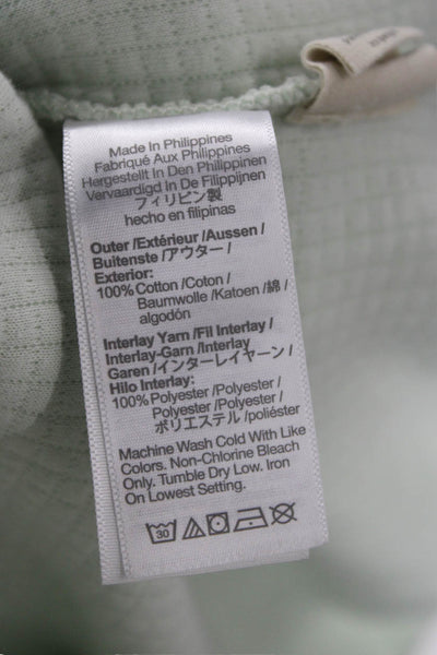 Madewell Women Quilted Bomber Jacket Army Green Drawstring High Neck Size XS