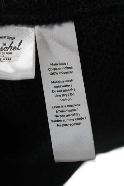 Herschel Supply Co. Women Black High Neck Zip Army Jacket Size S