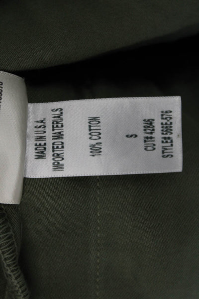 C of H Los Angeles Womens Military Jacket Green Floral Size S
