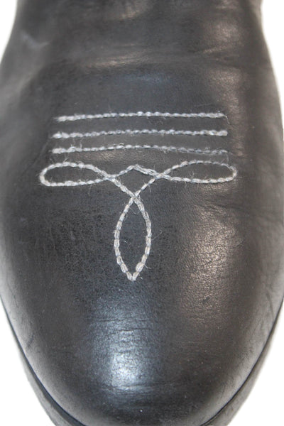 Golden Goose Deluxe Brand Womens Leather Zip Ankle Boots Black Size 6