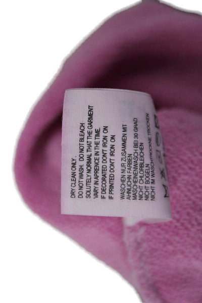 Maybe Crazy Womens Pullover Hoodie Pink Long Sleeve 90s Size One Size