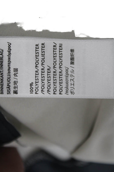 Ilse Jacobsen Unisex Raincoat Black Polyester Button High Neck Size 36