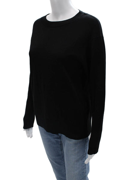 Naadam Unisex Black 100% Cashmere Pullover Crewneck Long Sleeve Size 2XS
