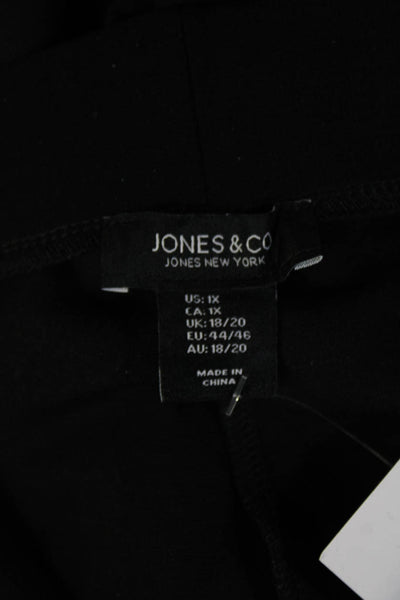 Jones & Co Women Cropped Black Pants Size 1X
