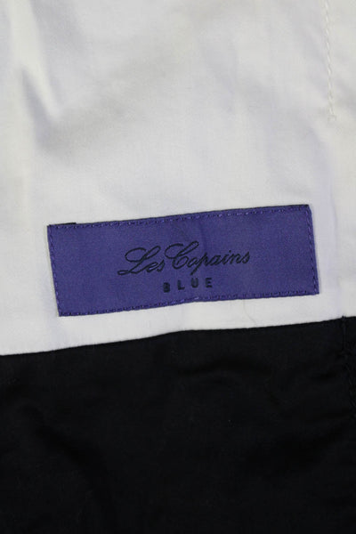 Les Copains Womens Blazer White Striped Cotton Size 38