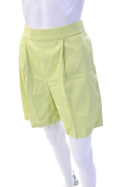 Theory Unisex Yellow Linen Viscose Blend Beach Shorts Size PP