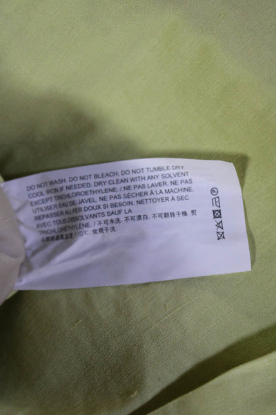 Theory Unisex Yellow Linen Viscose Blend Beach Shorts Size PP
