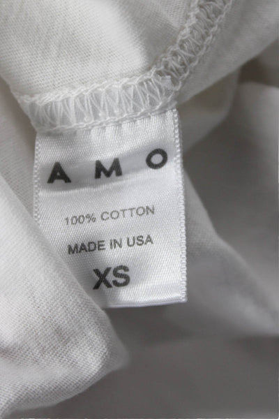 Amo Womens Basic Graphic Quotes Crew Neck Cotton Short Sleeve T-Shirt Size XS