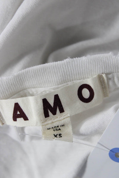 Amo Womens Basic Graphic Quotes Crew Neck Cotton Short Sleeve T-Shirt Size XS