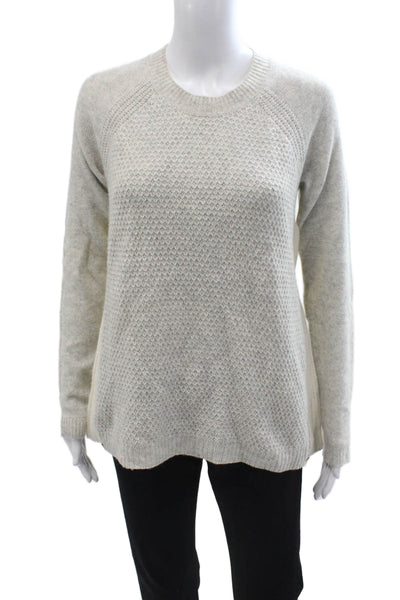 Rebecca Taylor Unisex Gray Crewneck Long Sleeve Pullover Lambswool Size S