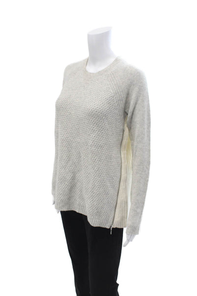 Rebecca Taylor Unisex Gray Crewneck Long Sleeve Pullover Lambswool Size S