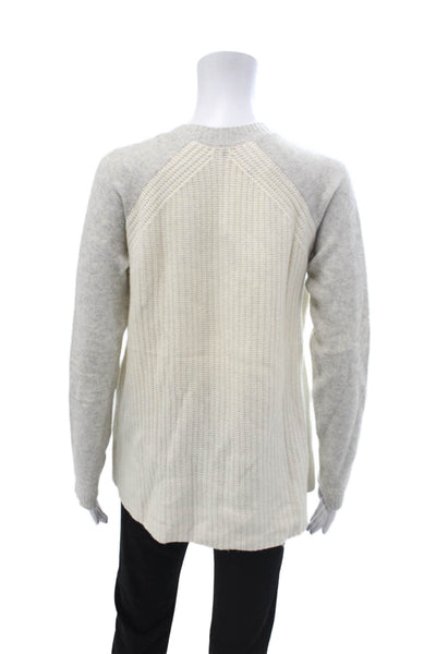 Rebecca Taylor Unisex Gray Crewneck Long Sleeve Pullover Lambswool Size S