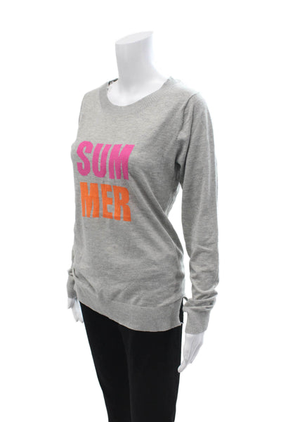 Macbeth Collection Unisex Gray 100% Cotton Pullover Long Sleeve Crewneck Size M