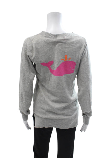 Macbeth Collection Unisex Gray 100% Cotton Pullover Long Sleeve Crewneck Size M