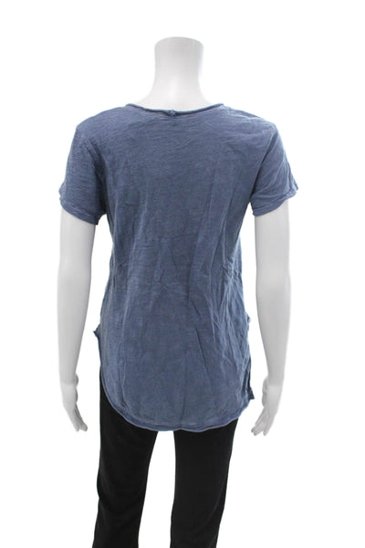 Wilt Womens Basic Jersey T Shirt Blue Cotton Round Neck Short Sleeve Size XS