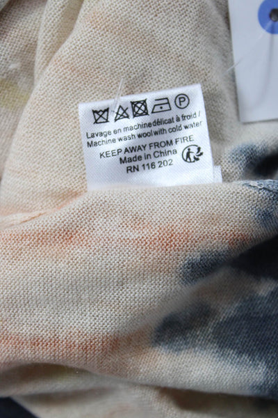 Zadig & Voltaire Unisex Beige Cashmere Pullover Crewneck 3/4 Sleeve Size S