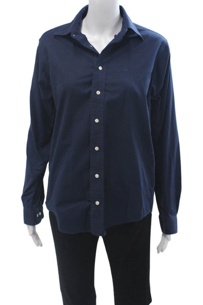 Brooks Brothers Mens Dark Blue Button-Down Long Sleeve Shirt Size L