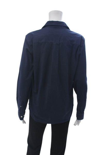 Brooks Brothers Mens Dark Blue Button-Down Long Sleeve Shirt Size L