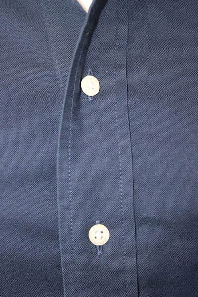 Brooks Brothers Mens Dark Blue Button-Down Long Sleeve Shirt Size L
