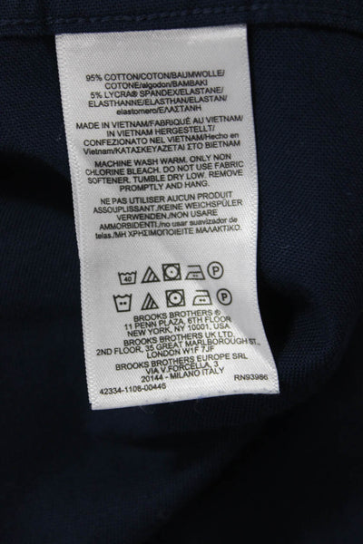 Brooks Brothers Mens Dark Blue Button-Down Long Sleeve Shirt Size L