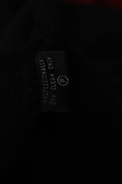 Lafayette 148 New York Womens Red Wool Overcoat Button Collared Size 12