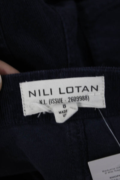Nili Lotan Womens Cropped Army Pants Dark Blue Size 8