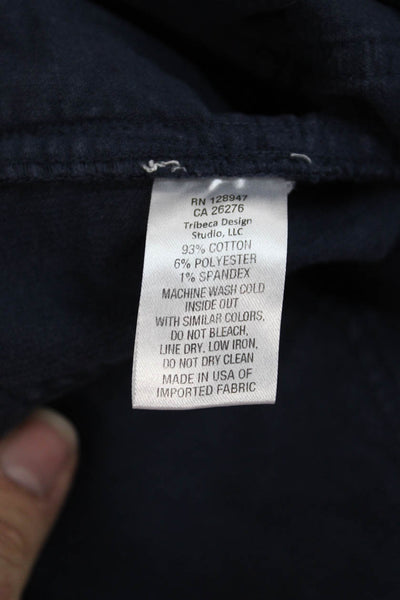 Nili Lotan Womens Cropped Army Pants Dark Blue Size 8
