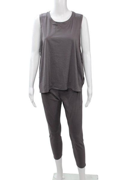 Spiritual Gangster Women Cropped Capri Leggings Brown Nylon Blend Size XL
