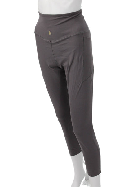 Spiritual Gangster Women Cropped Capri Leggings Brown Nylon Blend Size XL