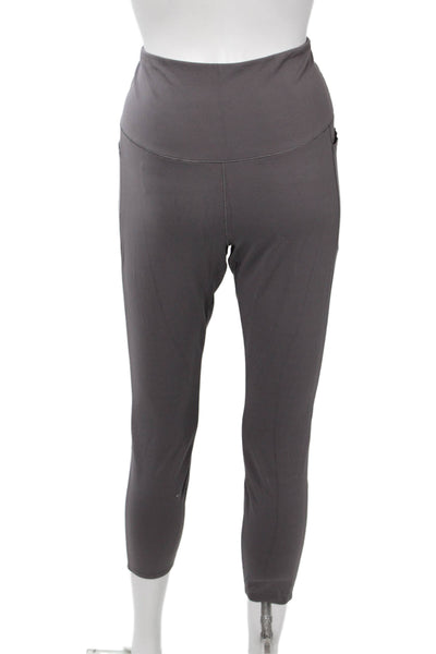 Spiritual Gangster Women Cropped Capri Leggings Brown Nylon Blend Size XL