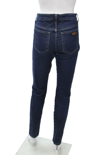 Joes Womens Skinny Jeans Dark Blue Mid-Rise 98% Cotton 2% Elastan Size 30