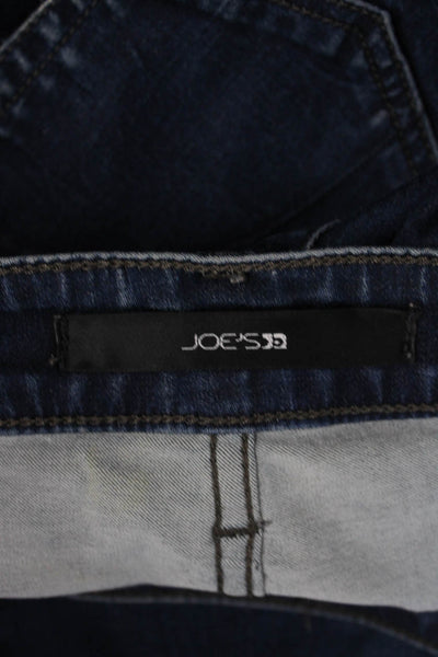 Joes Womens Skinny Jeans Dark Blue Mid-Rise 98% Cotton 2% Elastan Size 30