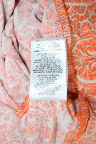 Michael Michael Kors Women Sleeveless Paisley Round Neck Lyocell Blouse Size M