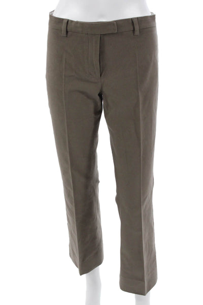 S Max Mara Unisex Chino Khakis Brown Button Size 10