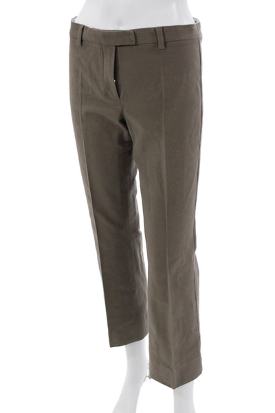 S Max Mara Unisex Chino Khakis Brown Button Size 10