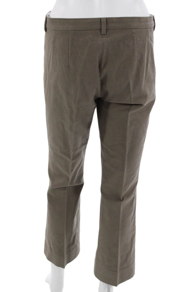S Max Mara Unisex Chino Khakis Brown Button Size 10