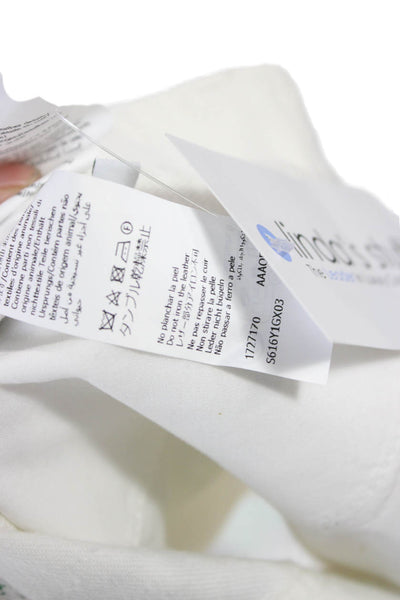 Loewe Unisex Designer Floral Cotton Shorts White Button Size 40