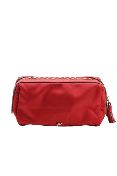 Anya Hindmarch Womens Eye Motif Tasseled Zipper Makeup Bag
