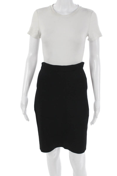 Alexander Wang Womens Straight Pencil Skirt Black Polyester Blend Size L
